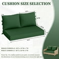 thumbnail image 5 of Pakunoda Outdoor Loveseat Cushion Set 46 x 26 Inch, Water Repellent, Fade Resistant, Patio Loveseat Replacement Cushions for Couch Bench and Swing, Green, 5 of 6