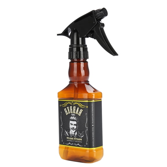 Tebru Barber Water Sprayer , Hairdressing Water Sprayer,300ML Refillable Hairdressing Water Sprayer Barber Vintage Spray Bottle Hair Tool Brown