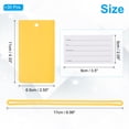 thumbnail image 2 of Uxcell Luggage Tags Flexible Travel Bag Name ID Identifier Label Tags Travel Essentials Yellow, 2 of 6