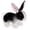 Black, variant on Real Planet 11.5" Black & White Rabbit Bunny Cute Realistic Stuffed Animal, Cute Farm Animals Plush Toy & STEM Learning Gift for Birthday Boys & Girls
