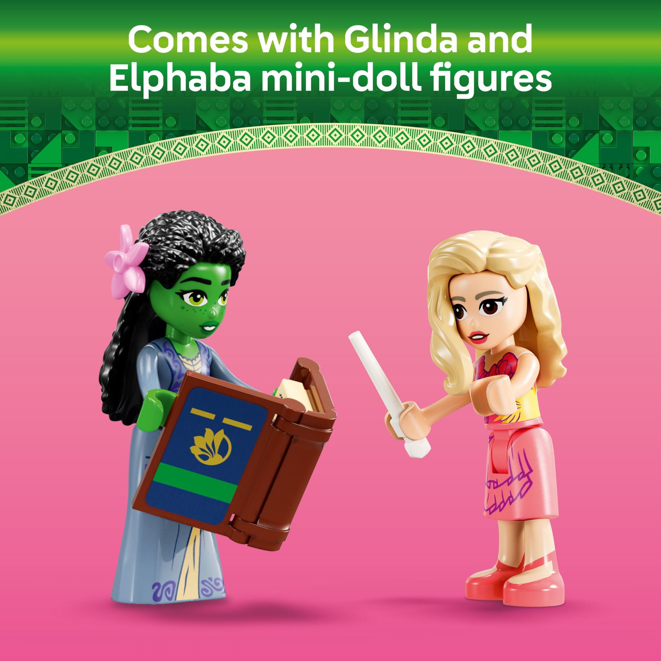 LEGO Wicked Glinda & Elphaba's Dormitory Building Toys - Wicked Toys for Girls & Boys, Age 8+ - Buildable Doll House for Kids - 75683