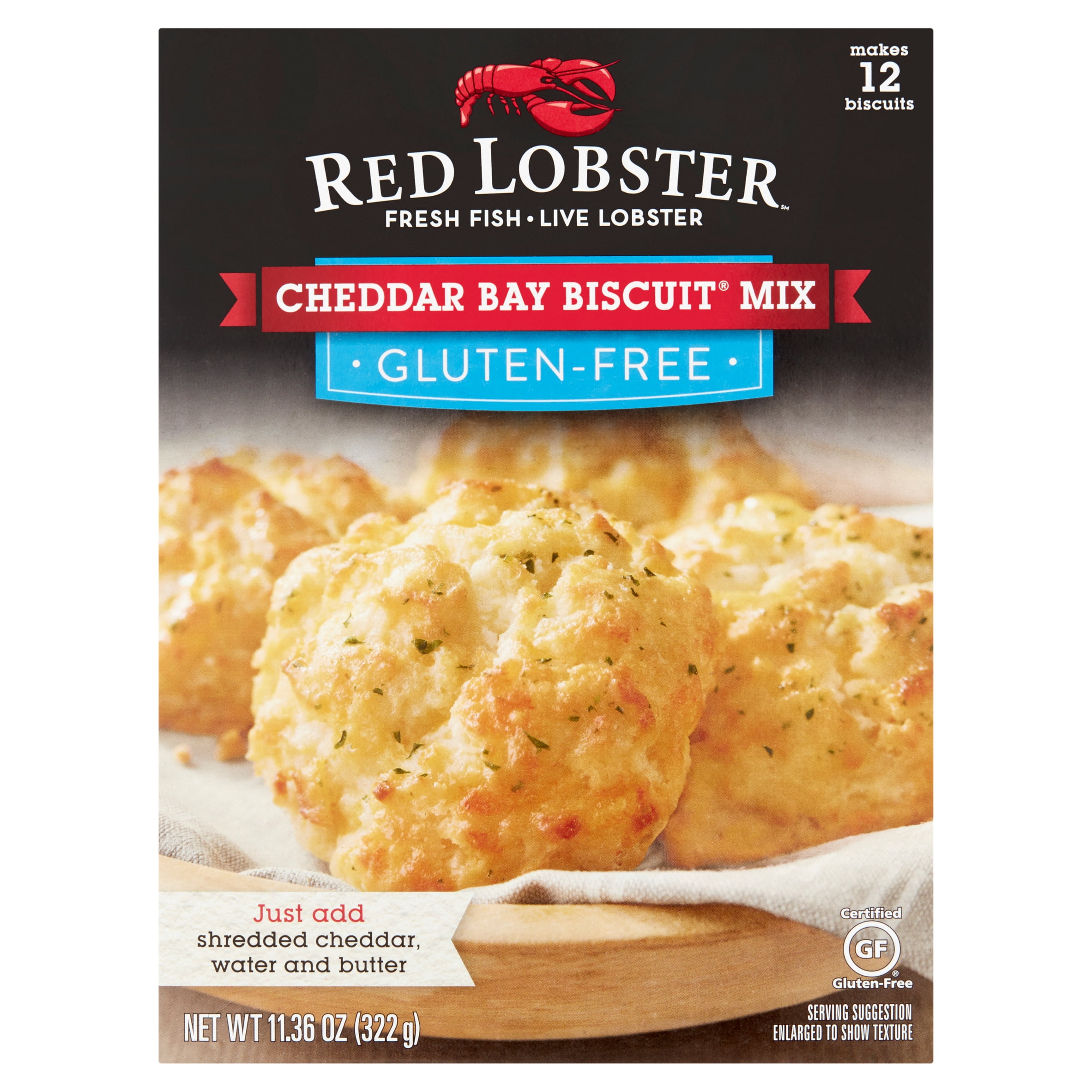 Red Lobster Gluten Free Cheddar Bay Biscuit Mix 11 36 Oz Walmart Com Walmart Com