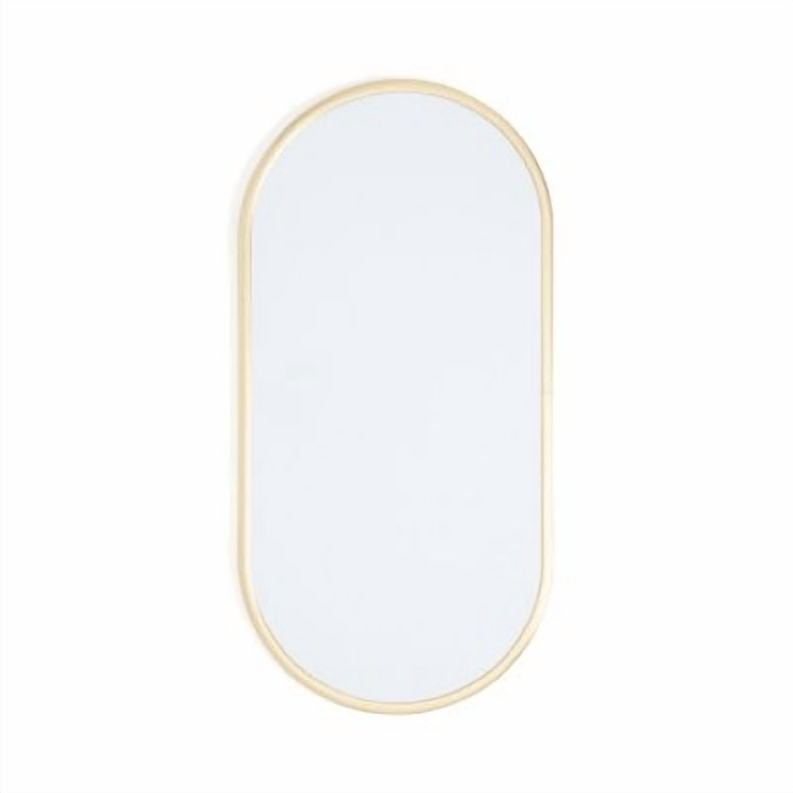 8"x16" Metal Frame Oval Dry Erase Board Gold