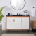 thumbnail image 3 of Modway Energize 48" MDF and Particleboard Bathroom Vanity - Cherry/White/Black, 3 of 6