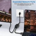 thumbnail image 2 of Male 1 to 2 Adapter Cable Network Hundred Megabit Network Sharer, 2 of 5