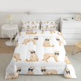 thumbnail image 2 of Feelyou Bowknot Cheetah Kid Queen Comforter Set, Leopard Bedding Comforter Set, 3pcs, 2 of 8