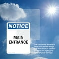 thumbnail image 6 of (2 Pack) Main Entrance OSHA Notice Sign 5 Inch X 7 Inch Vinyl Label Decal Sticker Weather Resistant, UV Protected for Workplace, Business, and Construction Site, Made in the USA, 6 of 7