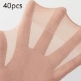 thumbnail image 2 of Medias de nailon de doble tobillo, medias altas de cristal suave, adecuadas para mujeres, niñas y oficinas, 2 of 5