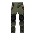 thumbnail image 4 of Men's Hiking Pants Cargo Work Pants Water Resistant Quick Dry Lightweight Camping Travel Outdoor Nylon Pants with Zipper Pockets and Elastic Waistband, 4 of 5