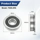 thumbnail image 3 of Uxcell Paquete de 4 Cojinetes de Bola con Brida F608-2RS, 1/3" x 7/8" x 2/7" Sellados de Goma, 3 of 6