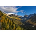 thumbnail image 2 of Haney, Chuck 32x23 White Modern Wood Framed Museum Art Print Titled - Looking down the McDonald Valley in autumn-Glacier National Park-Montana-USA, 2 of 4