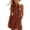 Brown, variant on Women's Quarter Zip Shirt Dresses V Neck Lapel Collared Sleeveless Rompers Summer Workout Tunic Mini Dresses Pink M