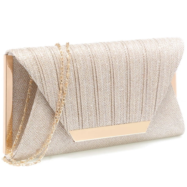 Bolsos de mano para mujer, bolsos de noche y bolsos de mano para mujer, bolso de noche y bolsos de mano, S5-champán, Talla unica