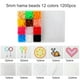 thumbnail image 4 of de abalorios fusibles de 12 colores, 5 Hama Beads con caja, Beading Iron Beads Creativo para niños Juguete de, 4 of 9