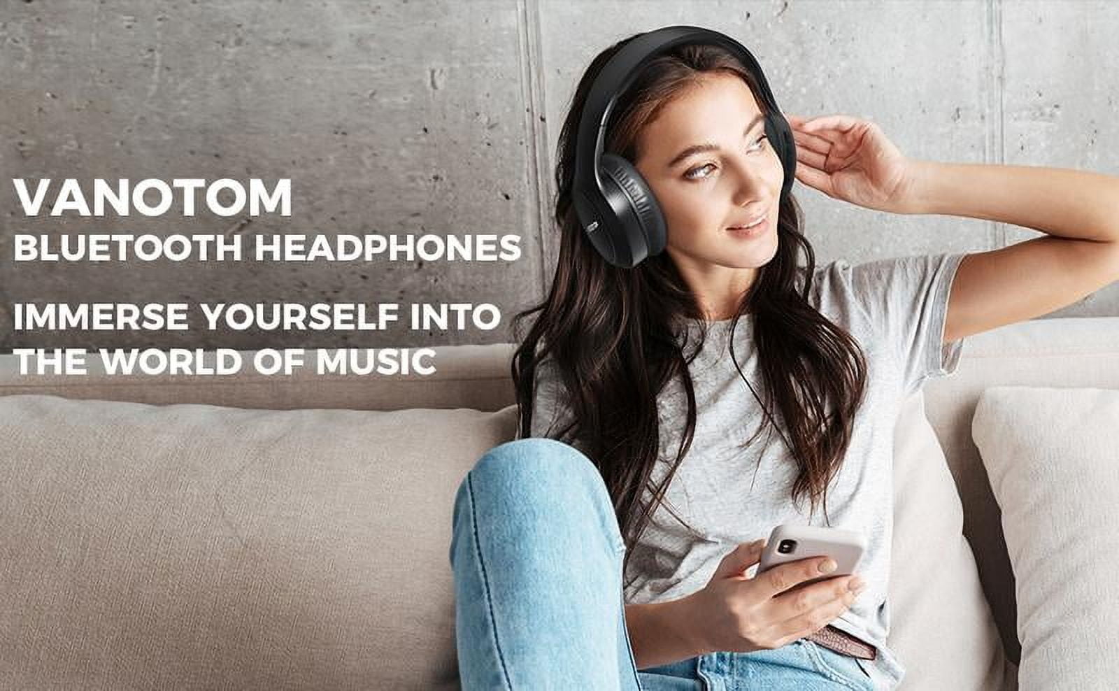VANOTOM Wireless Headphone, Foldable Bluetooth Headphones Over Ear, Wireless Headset for Gaming, Phones, Computers, Electronics Audio Headphone Arrived before Christmas