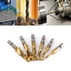 thumbnail image 5 of Macho De Roscar 6 Piezas Brocas Y Brocas HSS Recubiertas Métricas M3-M10 1/4", 5 of 7