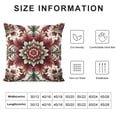 thumbnail image 5 of PHYHOO Short Plush Pillow Covers Wine red Flower Square Pillow Case for Bedroom, Sofa, Car Decoration Both Sides, 5 of 5