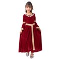thumbnail image 2 of Utlike Girls Dresses Retro Fancy Party Dress Up Long Sleeve Princess Dress For Stage Performance Popular Sundress For Girl Size 10 Years-11 Years, 2 of 9