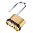 thumbnail image 3 of 3X Long Beam Combination Lock, Padlock, Extended Lock Hook Bottom, Four Zinc Alloy All-Metal Long Hook Combination Lock, 3 of 5