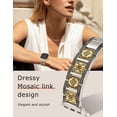 thumbnail image 4 of TOYOUTHS Compatible with Apple Watch Band for Women 42/41/40/38/44/45/46/49mm, Mosaic Style Stainless Steel Bracelet Strapfor iWatch Ultra Series 10 9 8 7 6 5 4 3 SE, 4 of 6