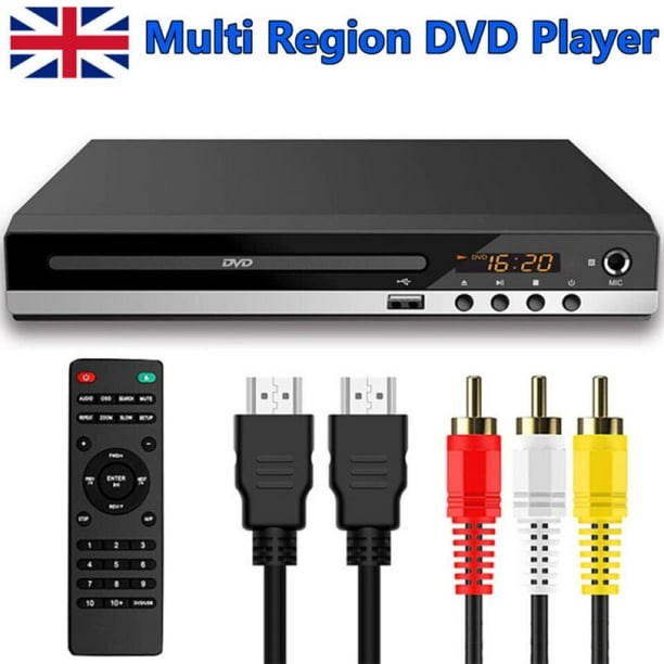 DVD Player with Microphone Port for Enhanced Interaction, USB Playback & Region Free for Multi Format Compatibility, HDMI Output for High Definition, Noise Cancellation & 5.1 Channel Sound