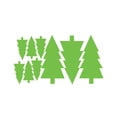 thumbnail image 1 of GROWTH TANK Merry Christmas Wallpaper Sticker Snowman Window Panel Glow in Dark Green Tree, 1 of 8