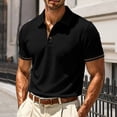 thumbnail image 3 of Polo Shirts for Men Summer Lightweight Short Sleeve Lapel Collar Business Casual T Shirts Golf Shirt, 3 of 9