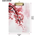thumbnail image 3 of GZHJMY Valentine's Day Cherry Blossom Flower Acrylic Clipboard Letter Size 9" x 12.5" Decorative Clipboard with Low Profile Silver Metal Clip for Office School Student Women Whiteboard Clipboards, 3 of 7