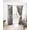 Grey, variant on Brown Marble Blackout Curtains 39 Inches Long for Bedroom, Ombre Abstract Striped Mottled Aesthetic Thermal Insulated Room Darkening Black Out Window Curtain Panels Grommet Drapes for Living Room