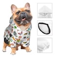 thumbnail image 3 of Honeii Cartoon Wild Animals Print Small Dog Hoodies Pet Hooded Sweatshirts Fall Winter Puppy Cat Sweaters Warm Clothes for Small Dogs Outfits Costume-Large, 3 of 7