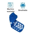 thumbnail image 2 of McKesson Slipper Socks, Non-Slip Grip Hospital Socks - Blue, Size XL, 96 Pairs, 2 of 11