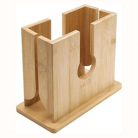 New Arrivals Wood Bagel Slicer Holder Cutter Bread