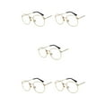 thumbnail image 3 of relayinert Fashionable Polarized Lens Small Square For Trendy Style Materials gold anti-blue light 5Set, 3 of 6