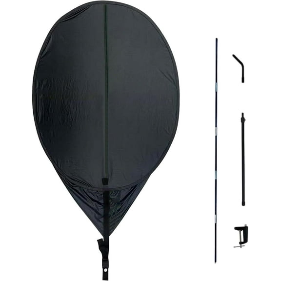 Large Office Cubicle Shade Canopy, Desk Light Blocker for Overhead Glare, Privacy Sun Shield for Computer Workstations