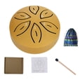 thumbnail image 2 of Mini tambor etéreo tambor lengua acero 3 pulgadas y 6 tonos instrumento percusión para tambor portátil (SYX-Gold), 2 of 9