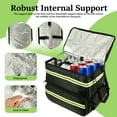thumbnail image 4 of Threns Large Food Delivery Backpack with Expandable Front Pocket and Reflective Strips Insulated Pizza Delivery Backpack for Bike, 4 of 10