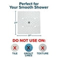 thumbnail image 3 of SlipX Solutions 27 x 27 Extra Large Square Shower Mat in Translucent White Pearl, 3 of 8