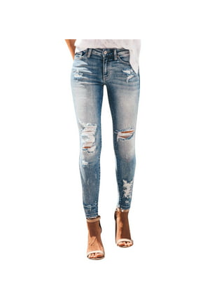 Womens Ripped Distressed Jeans