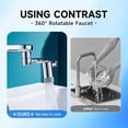 thumbnail image 4 of 1440° Rotatable Faucet Aerator Extension, 2 Modes Universal Sink Faucet for Splash Reduction, 1080° Rotating Multifunctional Faucet Extender for Bathroom Sink Kitchen, 4 of 4