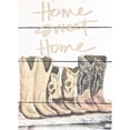 thumbnail image 3 of Josefina 11x14 Black Modern Framed Museum Art Print Titled - Home Sweet Home Boots in Shape, 3 of 5