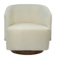 thumbnail image 2 of MINCETA Accent Chair,Modern Swivel Chairs for Living Room and Bedroom Reading with Wood Base,Performance Fabric in Beige, 2 of 5
