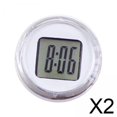 thumbnail image 1 of Reloj de motocicleta,Reloj de motocicleta resistente al agua de 1,1 pulgadas de diámetro,Mini reloj digital para motocicleta con adhesivo,Reloj de manillar de motocicleta con esfera redonda, 1 of 8