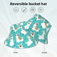 thumbnail image 2 of Fotbe Cartoon Llamas Sombrero Tipo Pescador con Estampado – Sombrero de Sol de Algodón de Moda para Playa, Golf, Pesca, 2 of 6