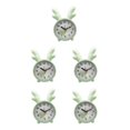 thumbnail image 1 of relayinert Cute Rabbit Deer Shaped Alarm Clock for Bedroom Nordic Style Playful and Endearing Green Deer 5Set, 1 of 6