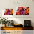 thumbnail image 3 of Elephant Stock Abstract Caramel Splash Wall Art - Horizontal Multi Panel Canvas - Hallway Wall Decor - Abstract Multi Panel - Purple And Orange Decor - 23" x 14", 3 of 4