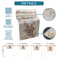 thumbnail image 7 of Table Runner Dresser Scarf 13 x 70 Inch Spring Easter Bunny Cute Rabbit Colorful Eggs Floral Retro Table Runners Non-Slip Heat Kitchen Dining Table Decor for Indoor Outdoor Home Party Decoration, 7 of 7