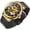 Gold Black, variant on Classic Men’s Manual Mechanical Wrist Watch, Slim Openwork Skeleton Dial, Breathable Stainless Steel Mesh Bracelet