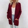 thumbnail image 4 of Cardigan pour Femmes Ouvert Manches Longues Tricoté avec Poches Cardigan pour Femmes, 4 of 6