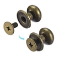 thumbnail image 4 of Unique Bargains 10mm Ball Head Stud Rivets Screw Back, 20Pack Round Head Button Nipple Rivet, Bronze Tone, 4 of 7