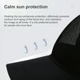 thumbnail image 3 of Men Women Solid Summer Baseball Cap Snapback Quick Dry Mesh Breathable Sun Hat, 3 of 6